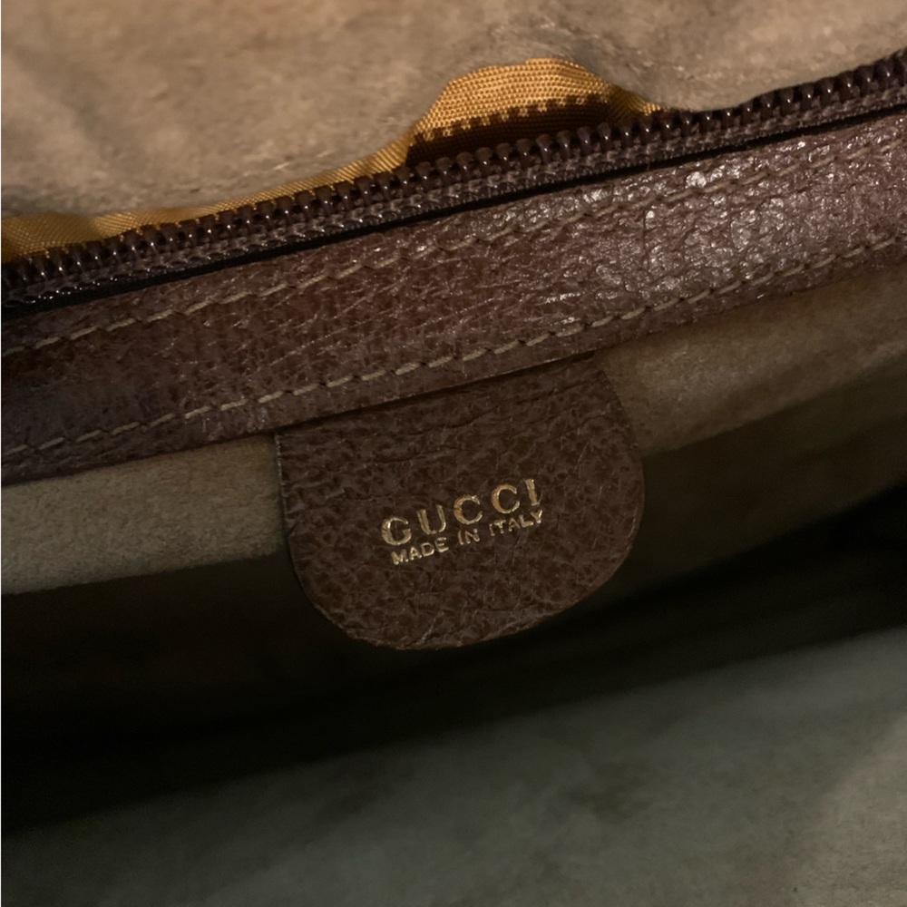 Gucci Bamboo Brown Leather Briefcase Top Handle Bag - Picture 6 of 10